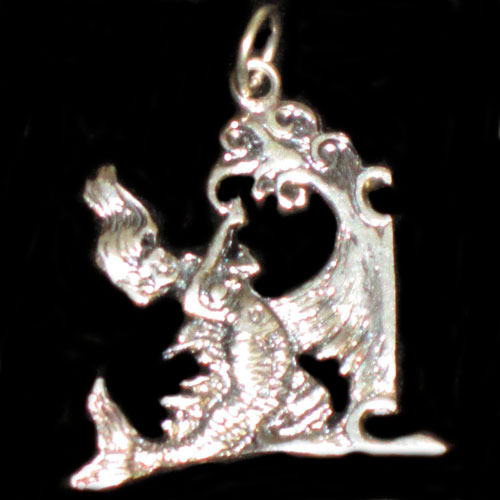 colgante plata sirena